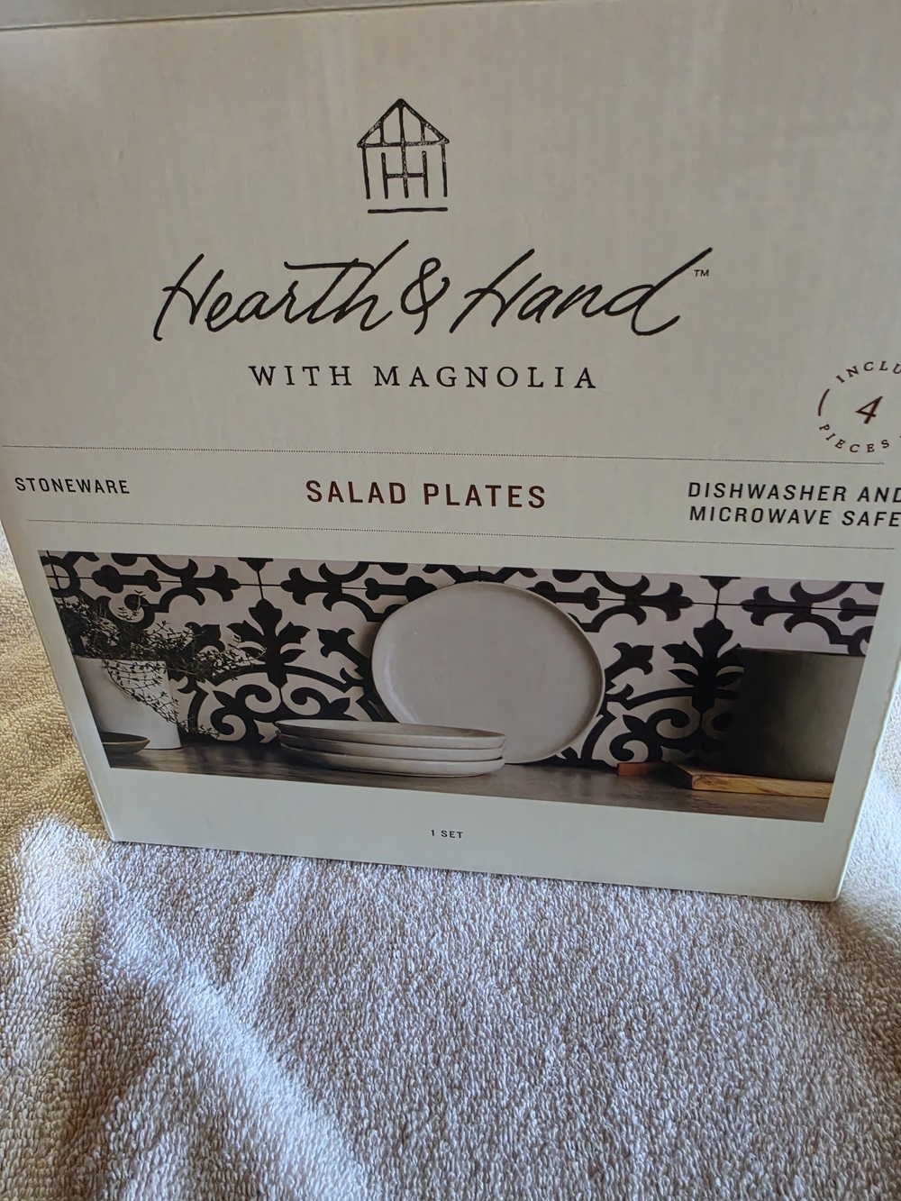 Cream Salad Plates - Set